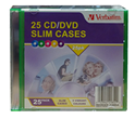 Verbatim CD/DVD 25 Pack Coloured Slim Cases